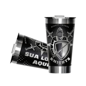 🥤 🛒 Copos térmicos modelo com abridor – gravação 360°