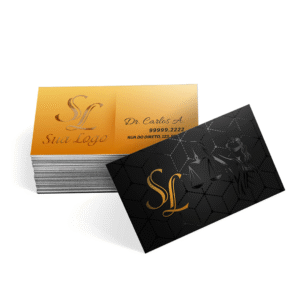 🔥 📢 🛒 Cartões de visita em papel couchê 300 gse