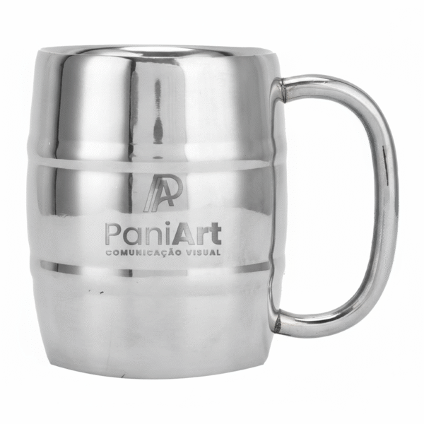 caneca de aço inoxidável parede dupla 300ml