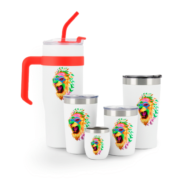 Kit de copos – adesivo DTF UV