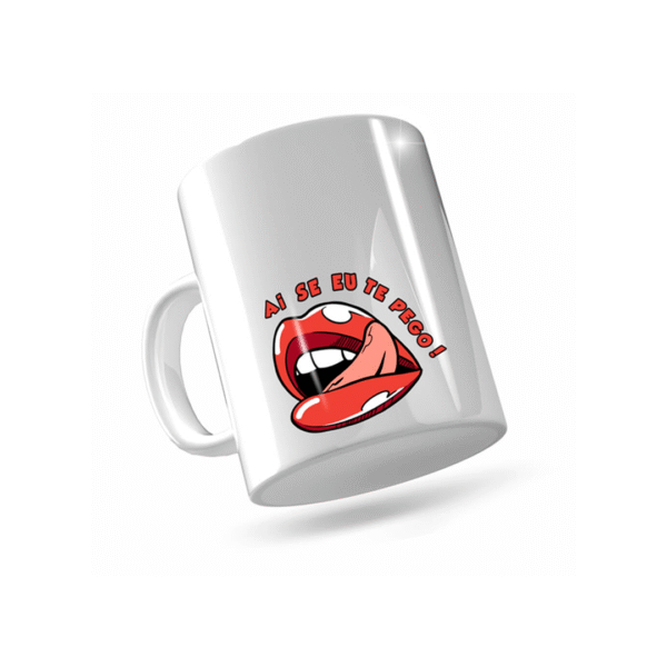 Caneca de cerâmica simples, 325 ml.