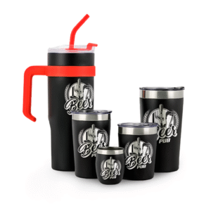 🔥 🥤 🛒 Kits de copos, gravação frontal.