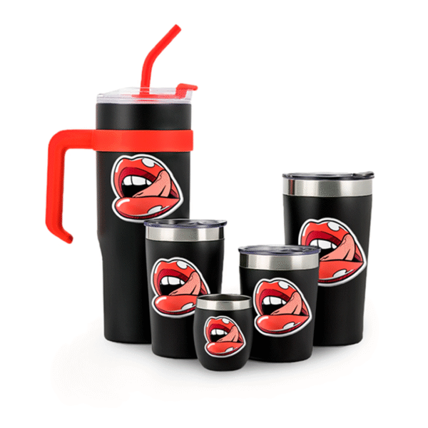 kits de copos – adesivo DTF UV