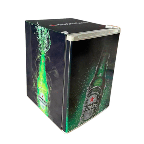Plotagem para frigobar + adesivo brilho/fosco