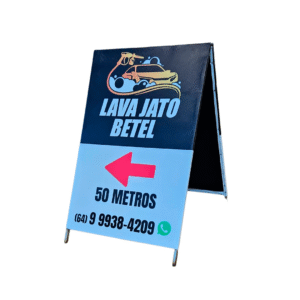 📢 🪧 🛒 Cavalete em Lona