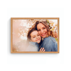 🛒 Moldura com acetato e madeira envelopada padrão carvalho