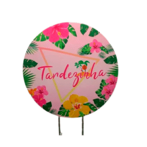 🛒 Painel de festa redondo em cacharrel / tecido Oxford