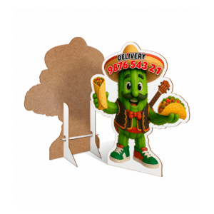 🪧 🛒 Totem silhueta em MDF 3 mm