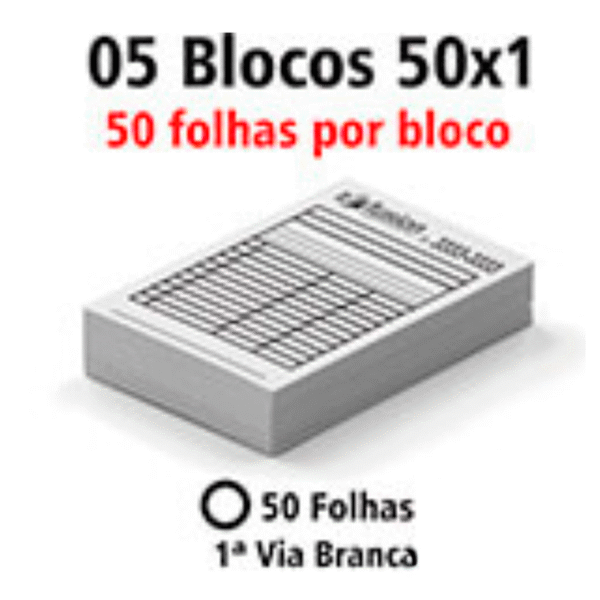 Blocos e talões 50 folhas ap 56g