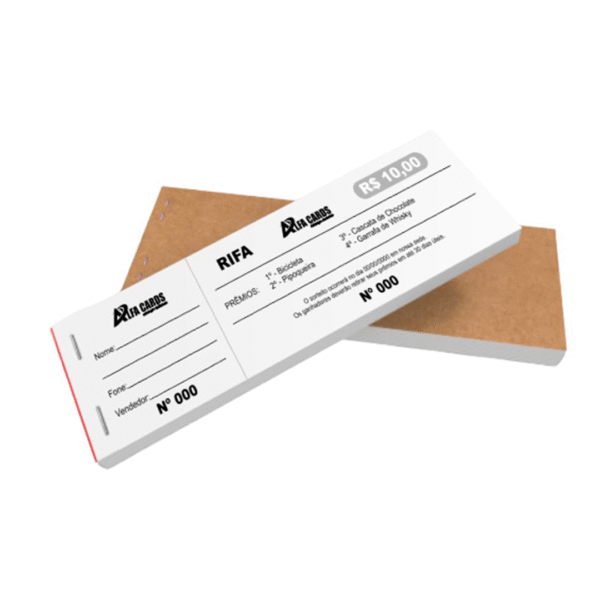 Rifa Apergaminhado 75g - 10 blocos