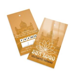 TAGS PADRÃO FURO COUCHÊ 300G  -1500 unid