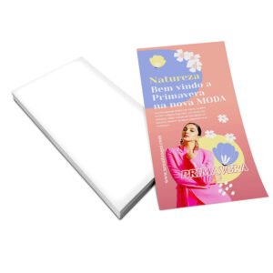 Panfletos Couchê 115g – 10 X 20 cm