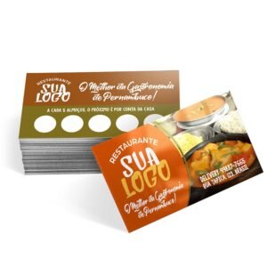 Cartões De Visita Couchê 300g
