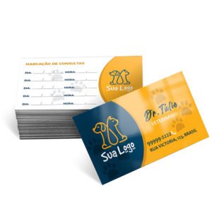 Cartões de visita couchê 250g